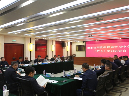 Wepay公司党组理论学习中心组专题学习《习近平关于治水论说摘编》